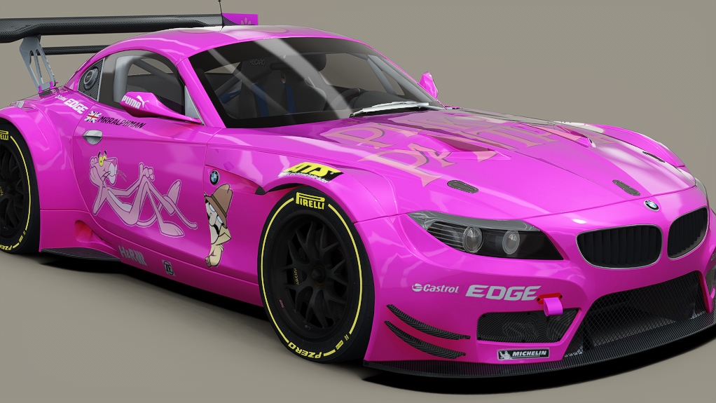 BMW Z4 GT3, skin Pink Panther