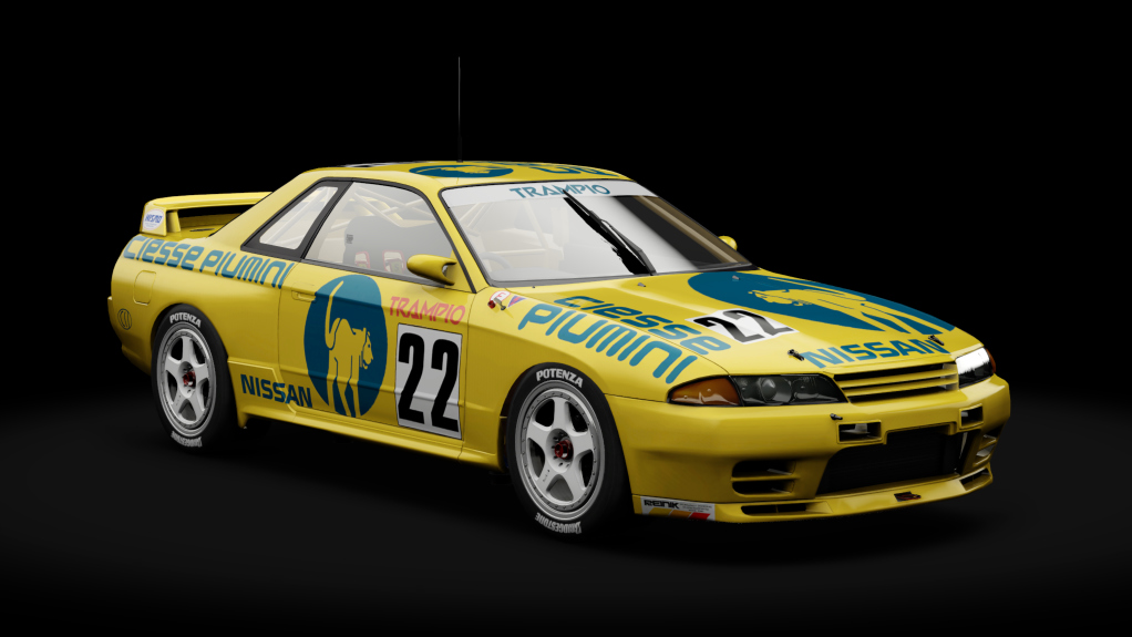 Nissan Skyline GT-R R32 JTCC, skin 22_ciesse_trampio_yellow
